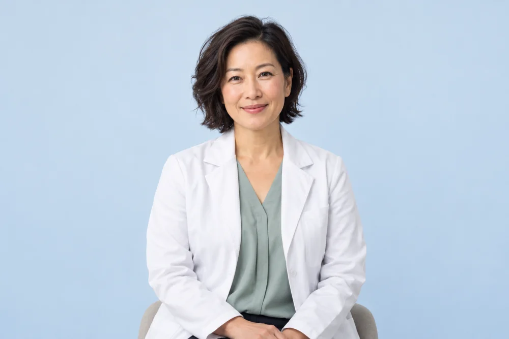 AI-generated model portraying a healthcare professional, not an actual clinician